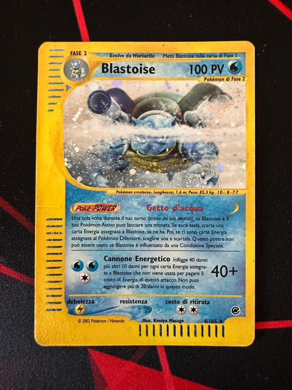 Blastoise 4/165 expedition base set