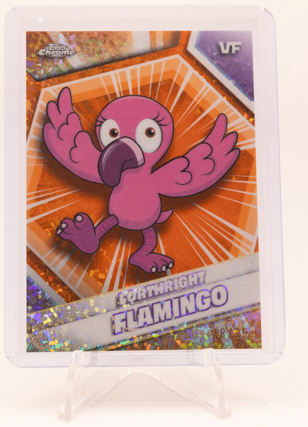 VeeFriends Topps Chrome Forthright Flamingo #79/25 arancione scintillante 🔥🔥