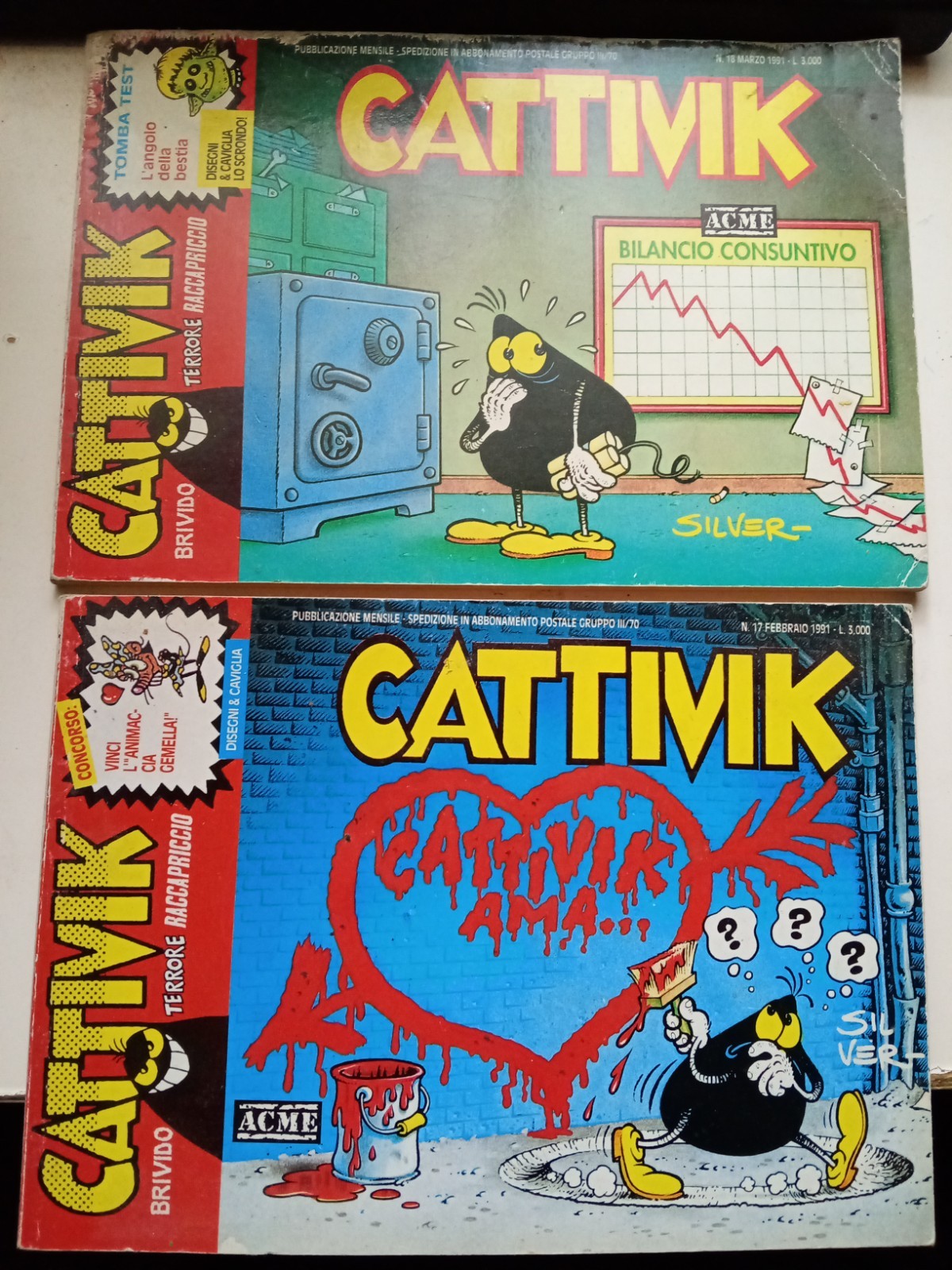 Cattivik N. 18 e N .19 1991 Silver Acme