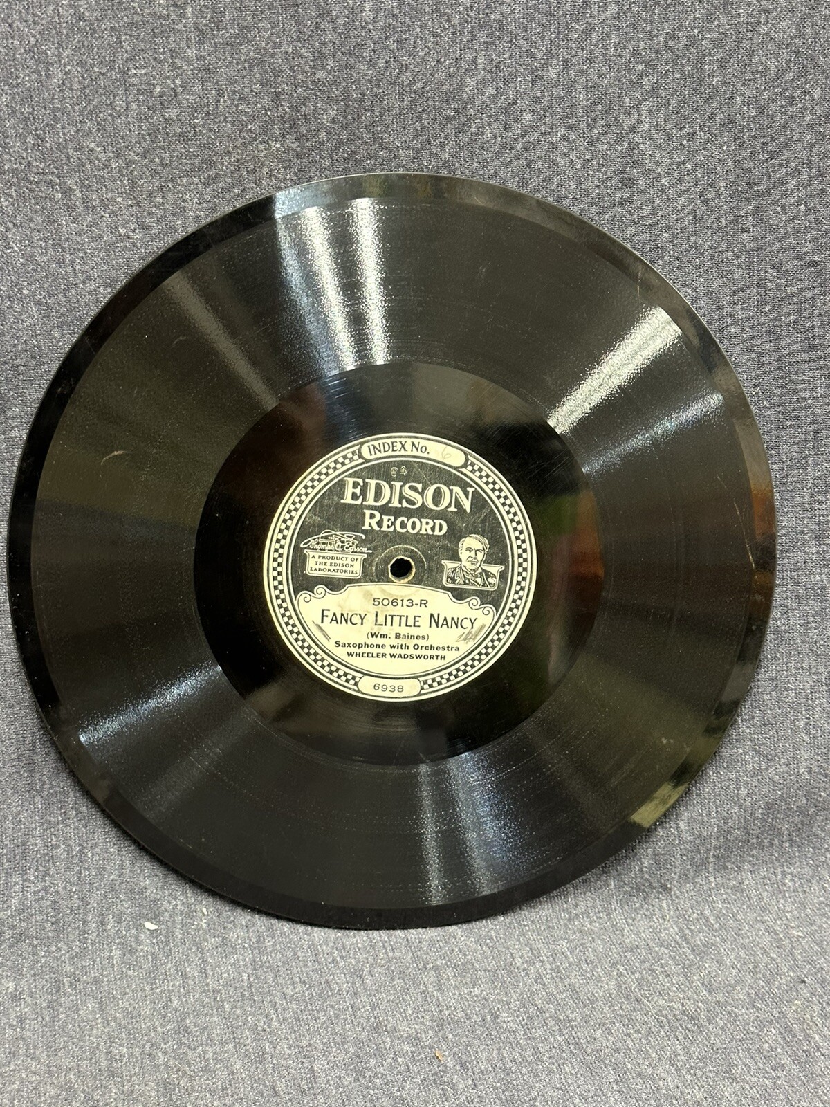 Edison 78 Wheeler Wadsworth / Bohumir Kryl ‎– Fancy Little Nancy / Aloha Oe 1920