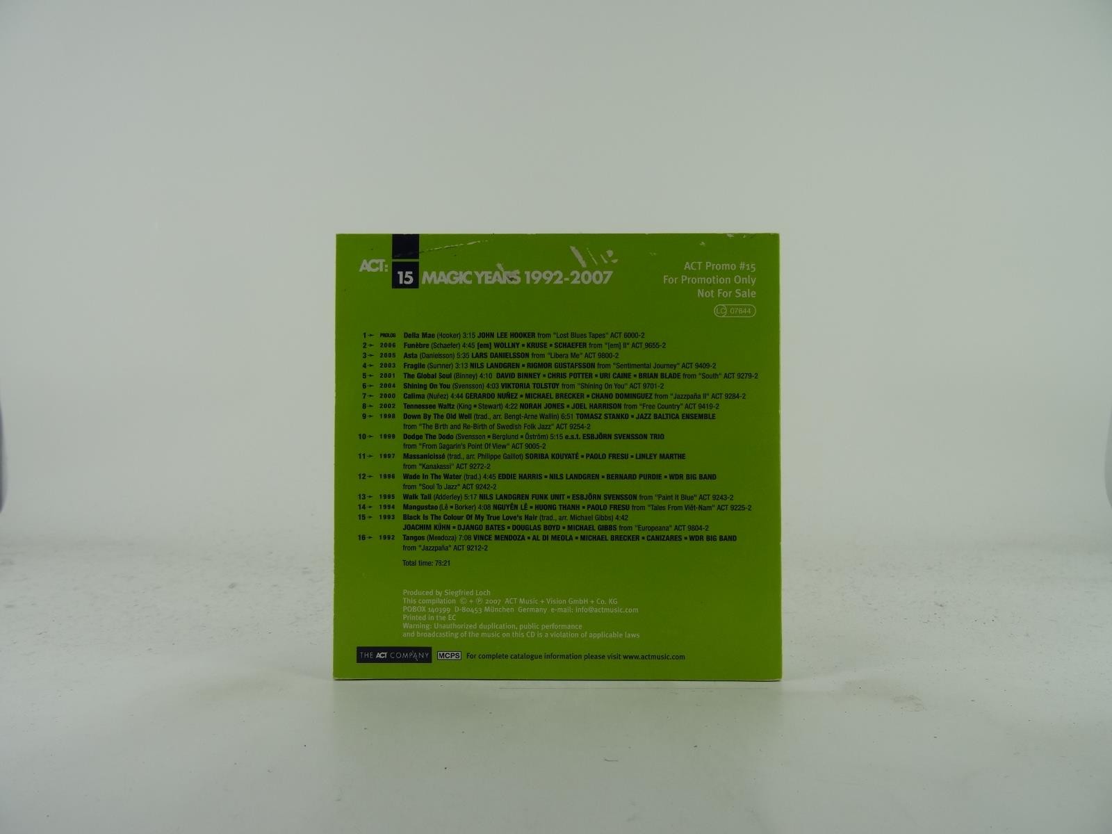 VARIOUS ARTISTS ACT: 15 MAGIC YEARS (205) 16 Track Promo CD Album plus Card Slee