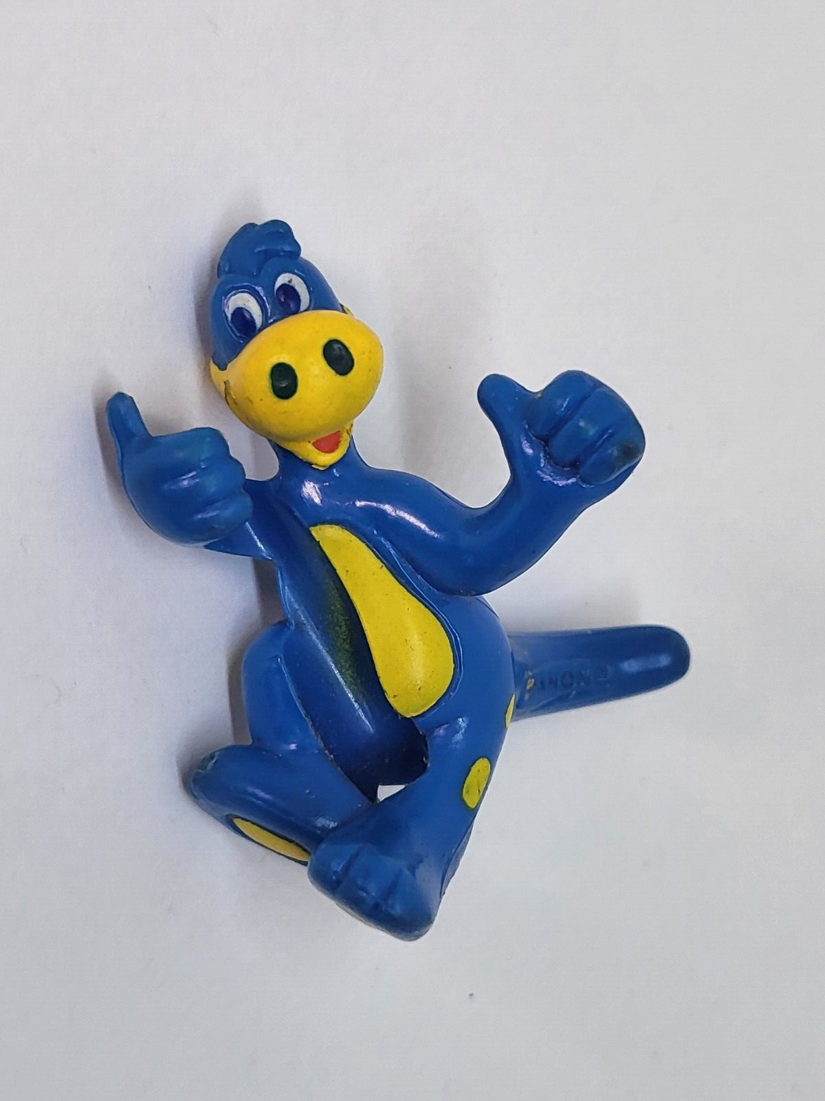 Figurina Vintage Testa Di Matita Danobe DANONINO Dinosauro PVC 5 Cm