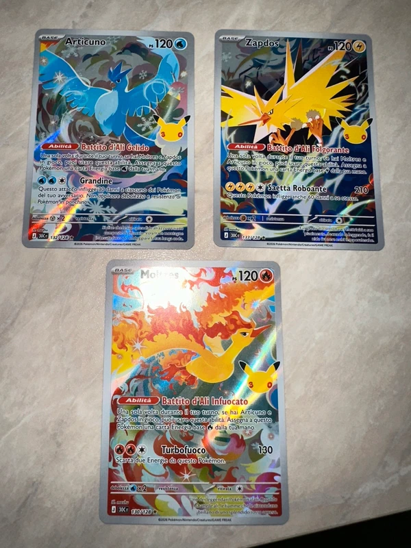 Trio Zapdos Articuno moltres
