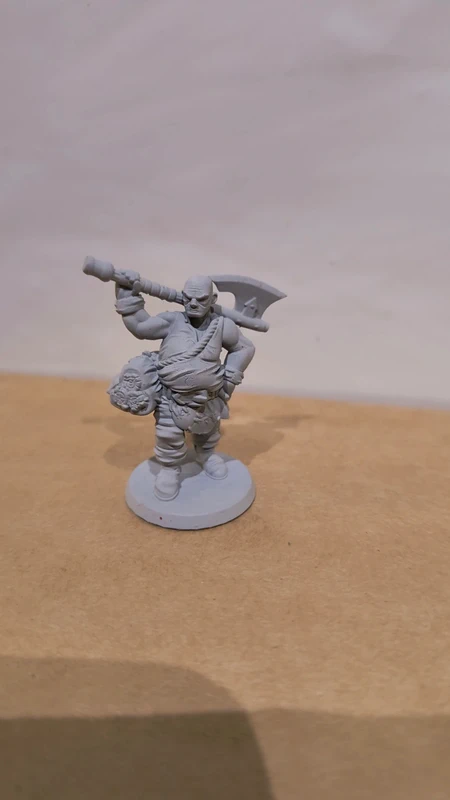 D&D / boardgame / minature Lumberjack on a 25 mm base