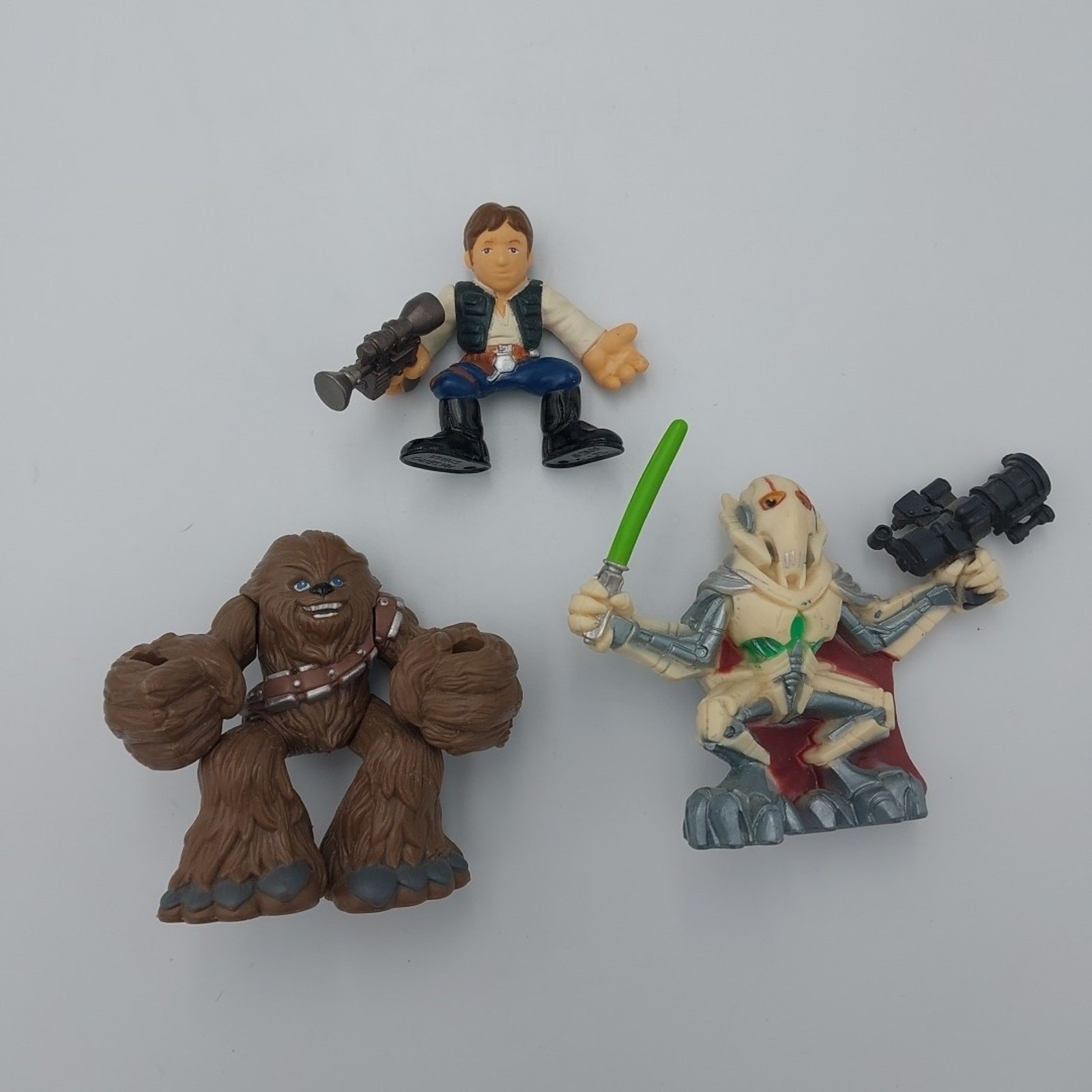 Star Wars Minifigures Hasbro Playskool Eroi Galattici Lotto di 3 Grievous, Chewy