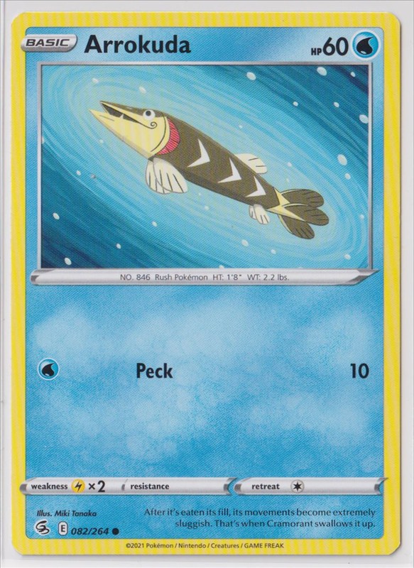 Pokemon SWSH - Fusion Strike  082/264 Arrokuda