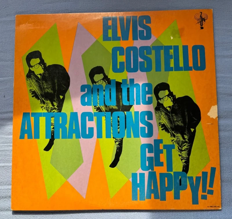 elvis costello  the attractions 33t get happy