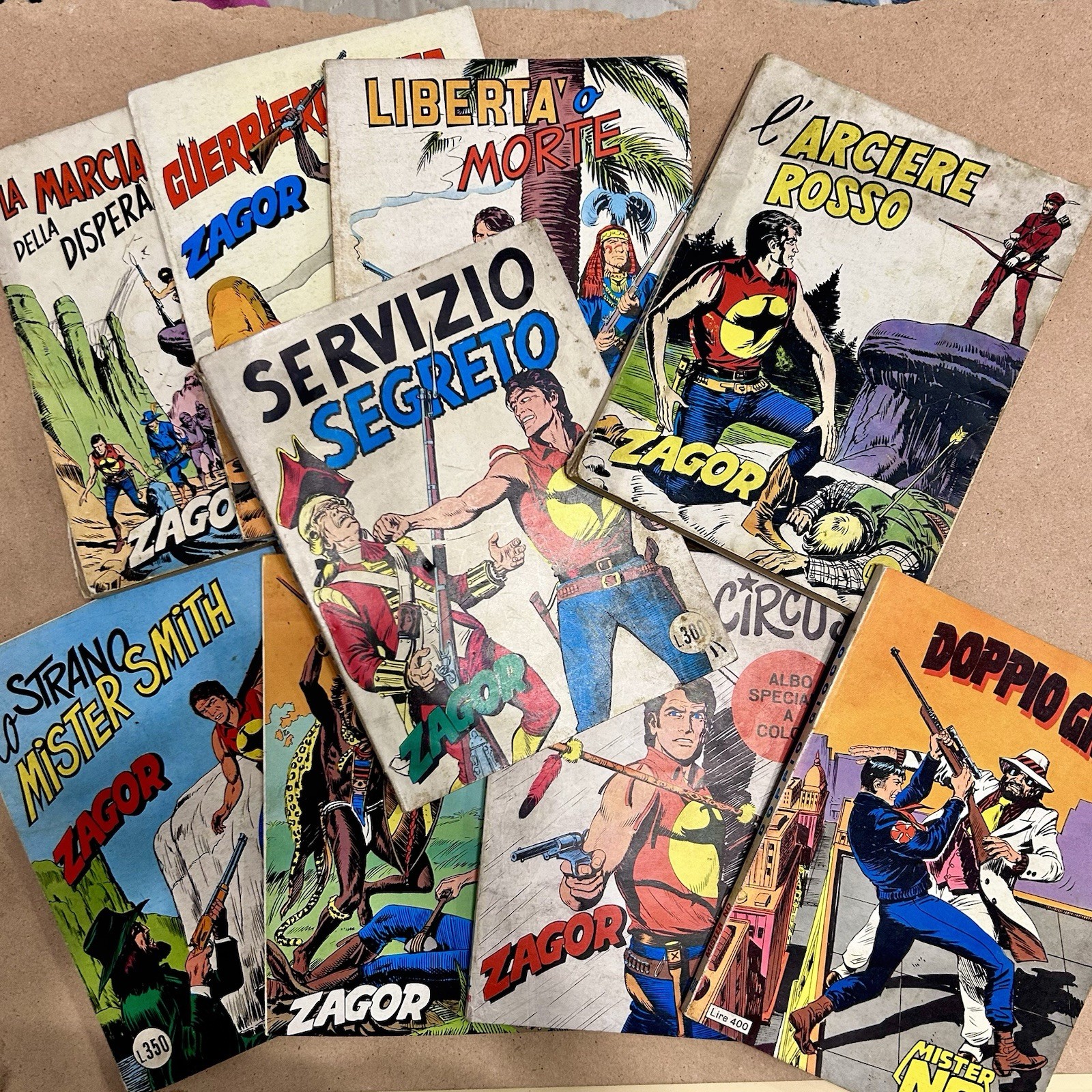 Zagor & Mister NO-Lotto 12 Albi Anni '70 (Edizioni Araldo)-Condizioni Eccellenti