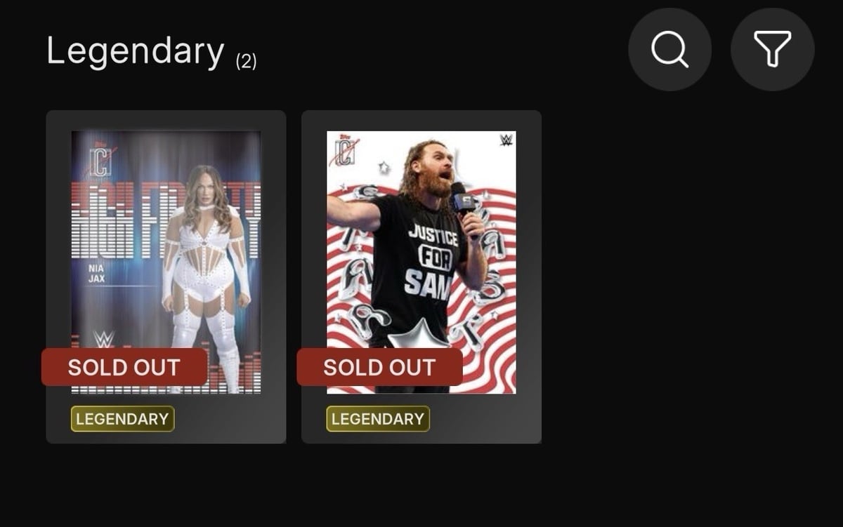 DIGITAL Topps Slam LOT OF 22 Different Legendary & Epic