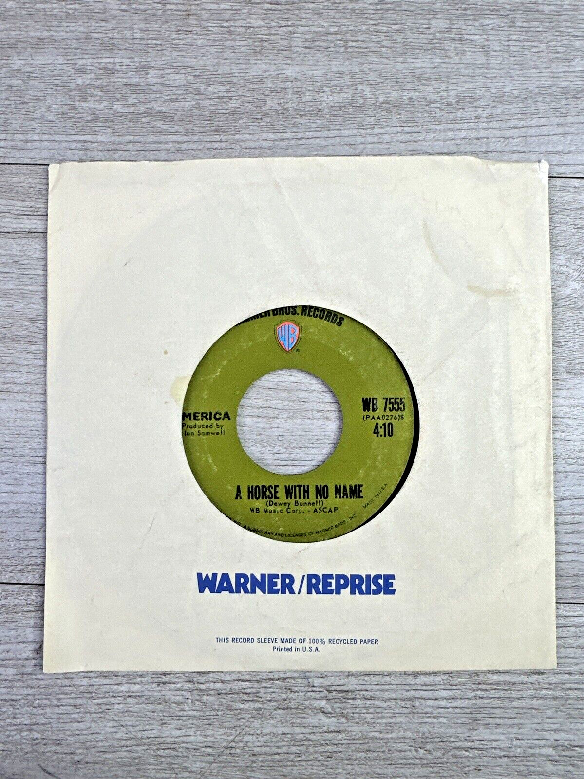 Warner Bros. Records A Horse With No Name/ Everyone I meet Is From California 7"