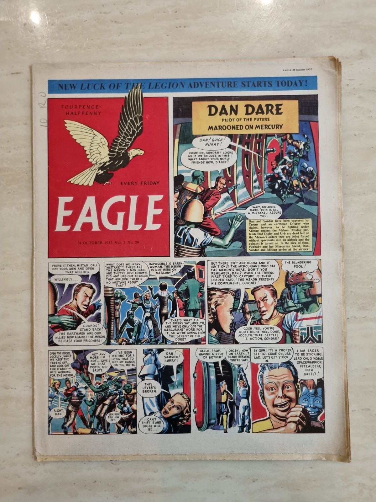 Eagle Comic Vol 3 No 29, 24th October 1952 The Formula 2 Cooper