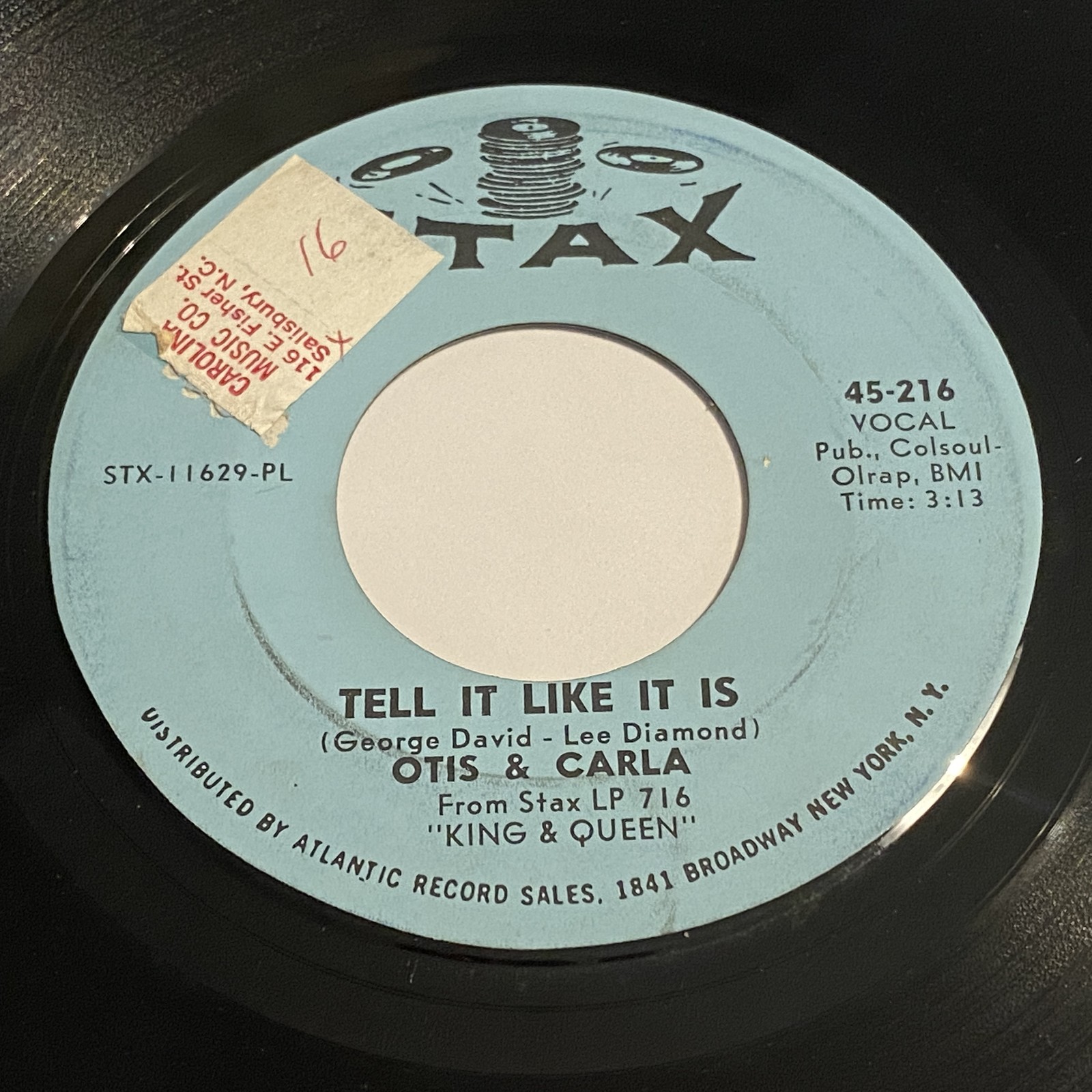 Otis & Carla: Tell It Like It Is / Tramp 45 - Stax - Soul