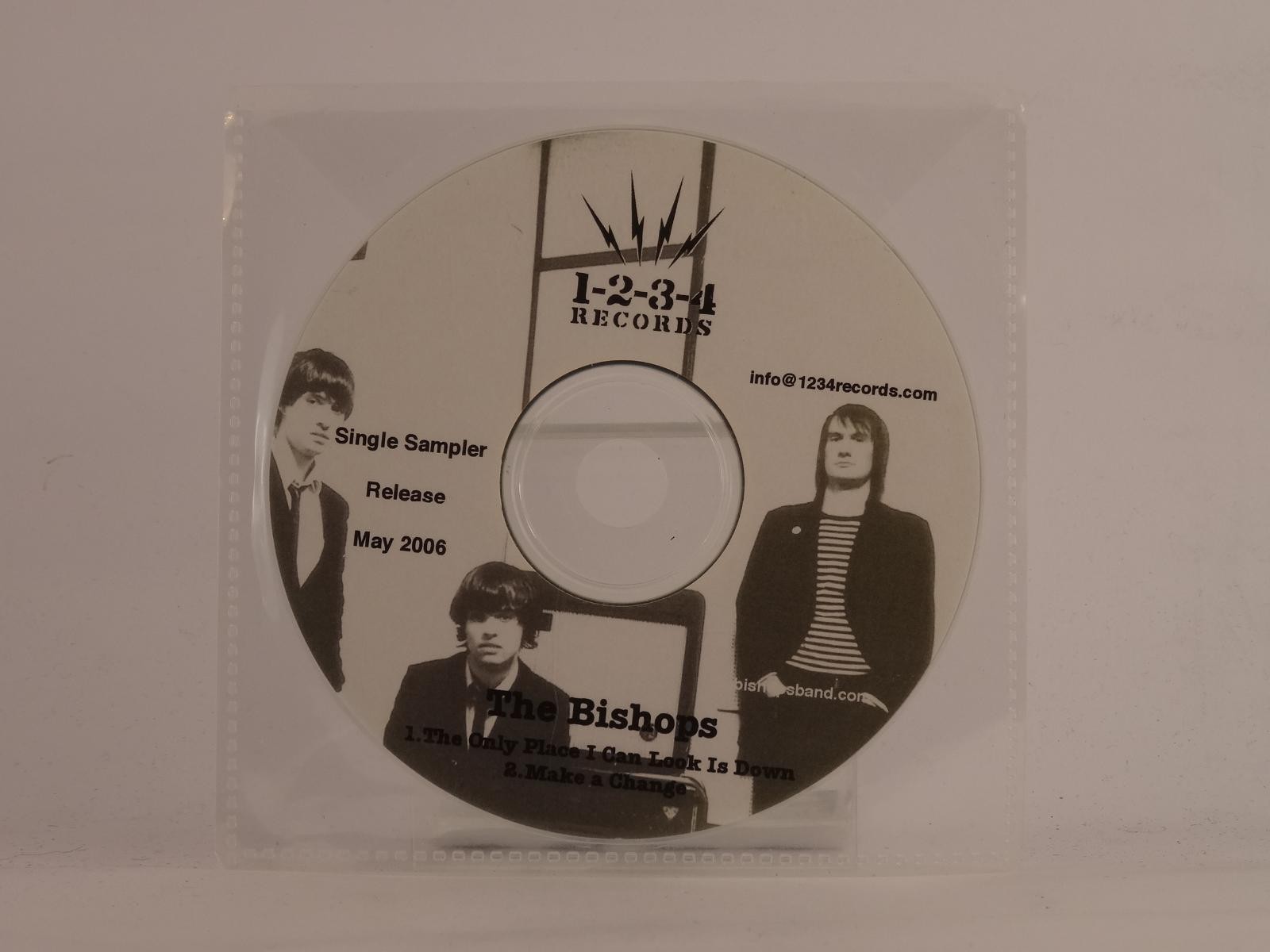 THE BISHOPS THE ONLY PLACE I CAN LOOK IS DOWN (E88) 2 Track Promo CD Single incl