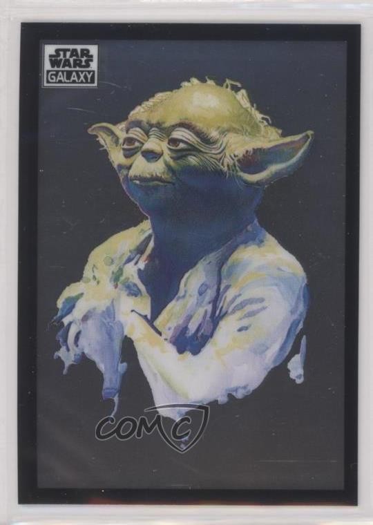 2022 Topps Chrome Star Wars Galaxy Yoda #7 2qw