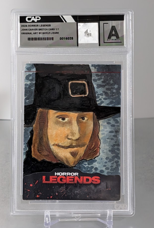 Horror Legends Capolavori Carta Schizzo 1/1 John Carver Ringraziamento Lizare Auto