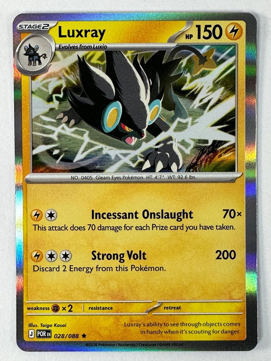 Luxray 028/088 Raro Perfetto Ordine Pokemon Holo Near Mint