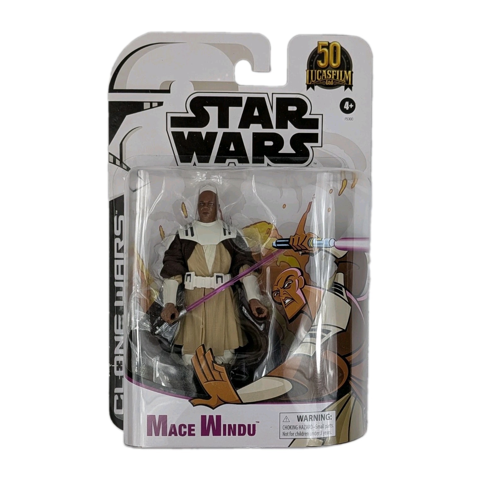 Star Wars Serie Nera Clone Wars Mace Windu 50° Anniversario Lucasfilm 6"