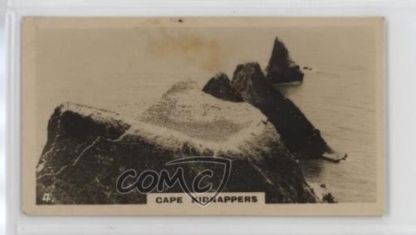 1928 Wills Three Castles Beautiful New Zealand Tobacco Cape Kidnappers #4 0h1