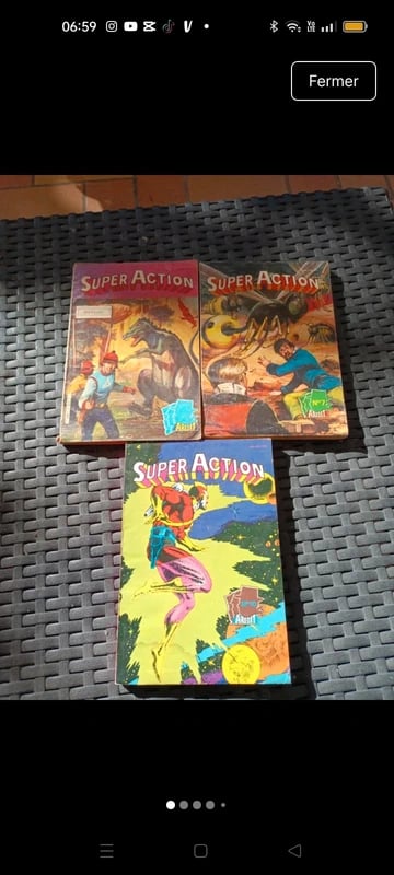 Lot 3 comics Super Action Arédit vintage n°1, 7 et 10 – 1987/1988