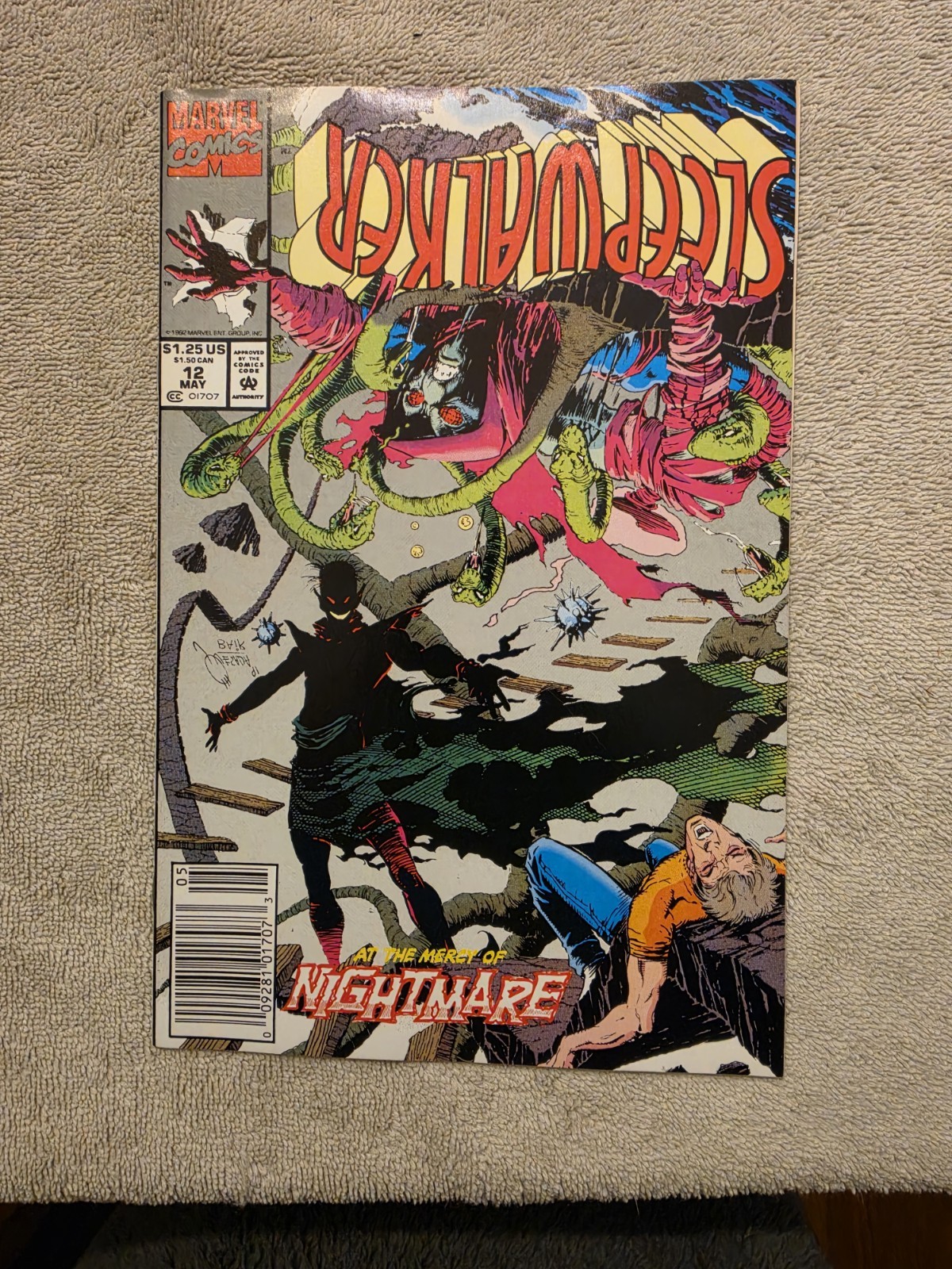 Sleepwalker #12 (1992) Newsstand Nightmare Joe Quesada Marvel Comics