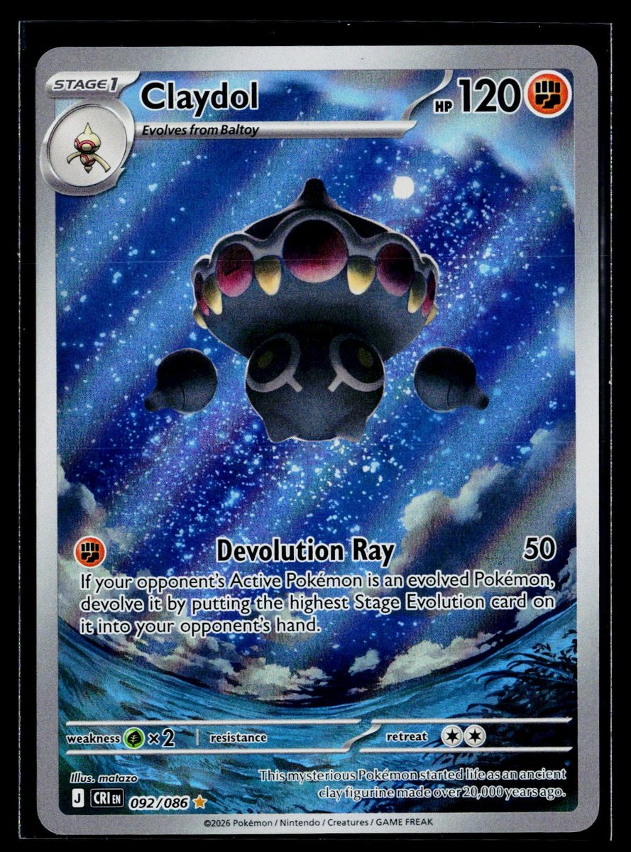 ME04: Chaos Rising #092/086 Claydol Near Mint or Better Holo