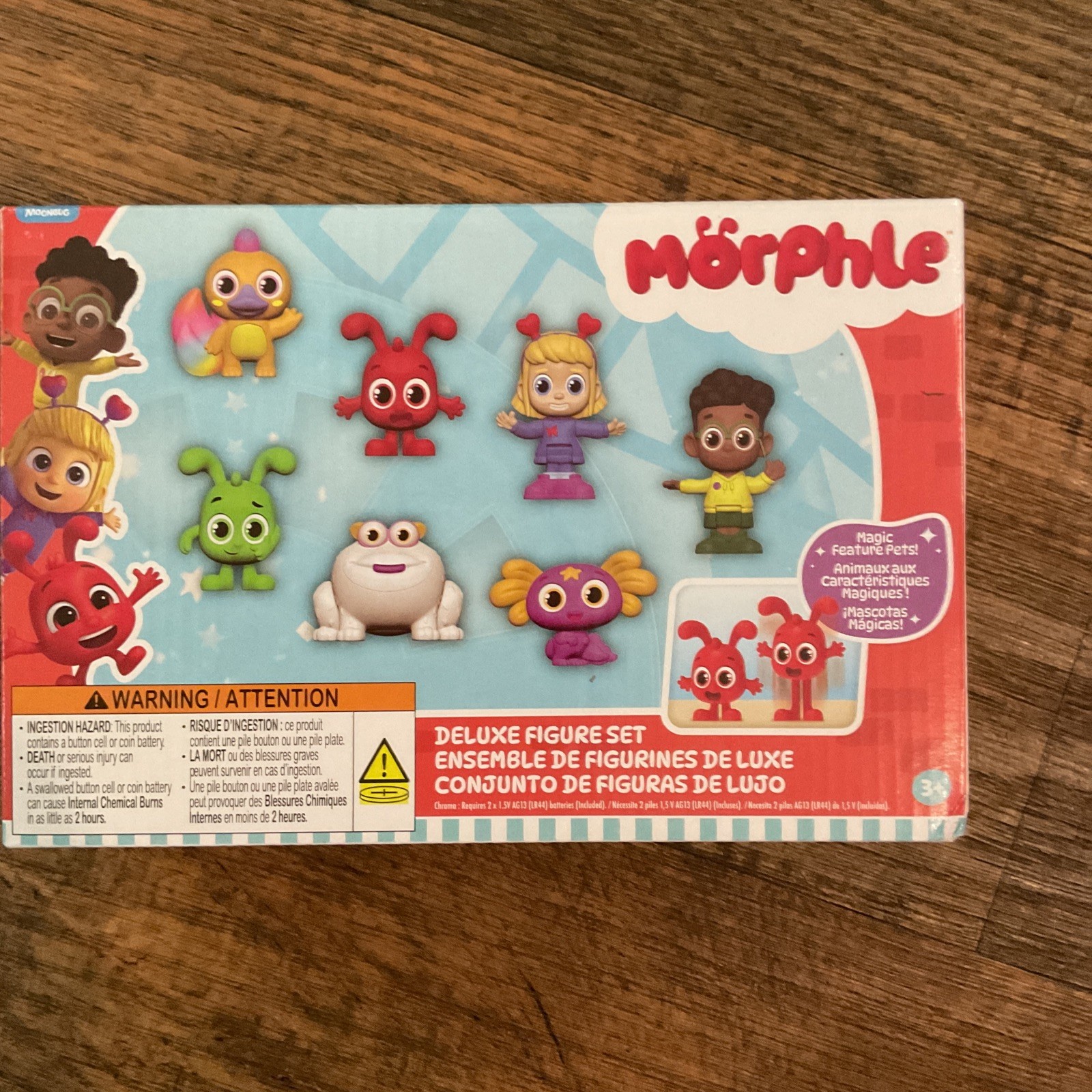 Moonbug Morphle Deluxe Figure Set Magic Feature Pets 7 Figure
