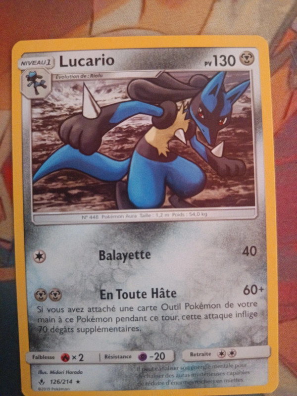 Carte Pokémon Lucario