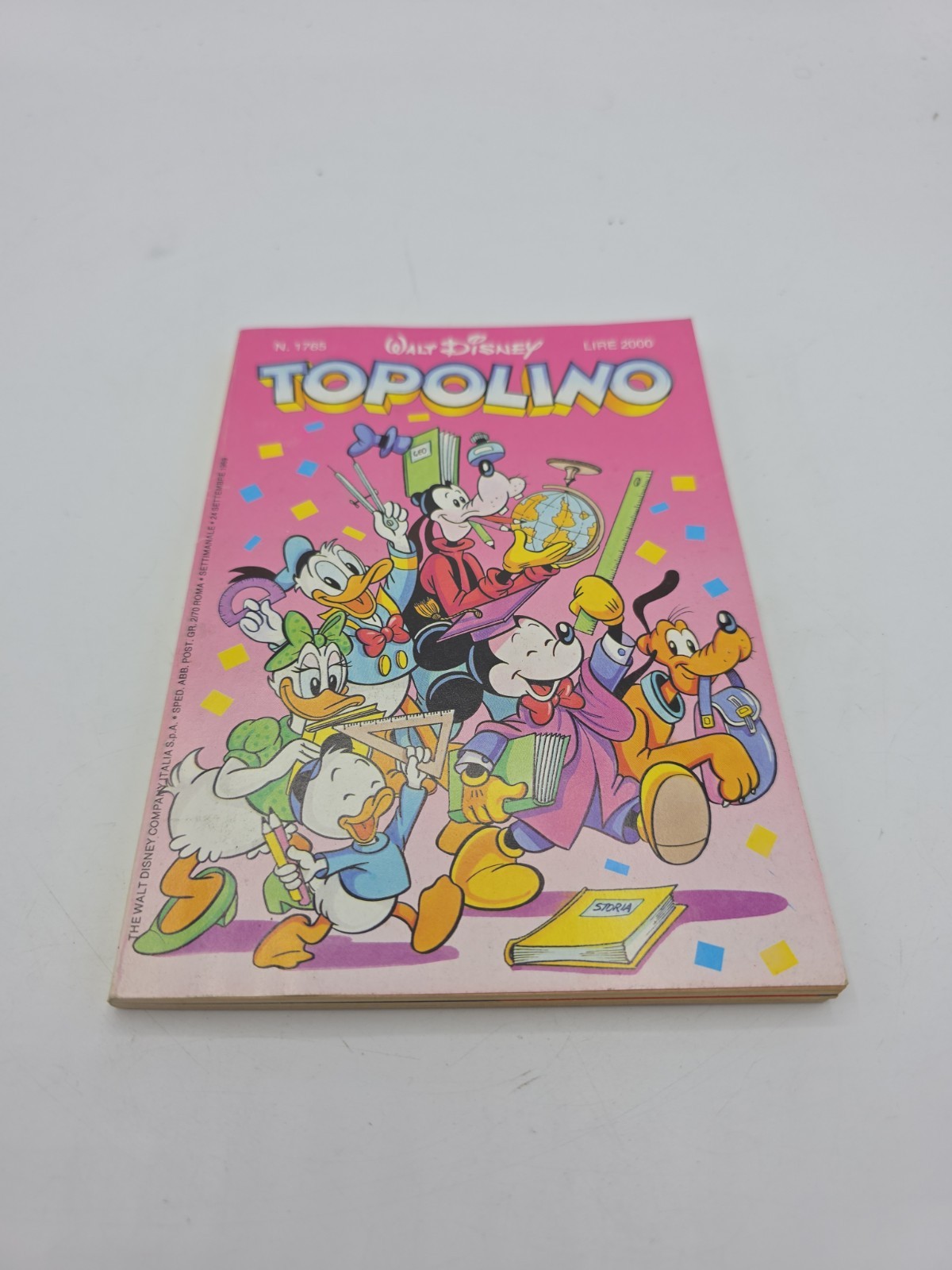 FUMETTO WALT DISNEY TOPOLINO NUMERO 1765 EDITORE ARNOLDO MONDADORI 1989 