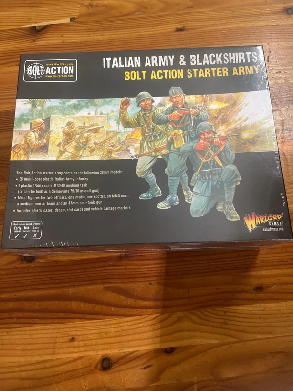 kit de démarrage Italian Army & Blackshirts Starter Army