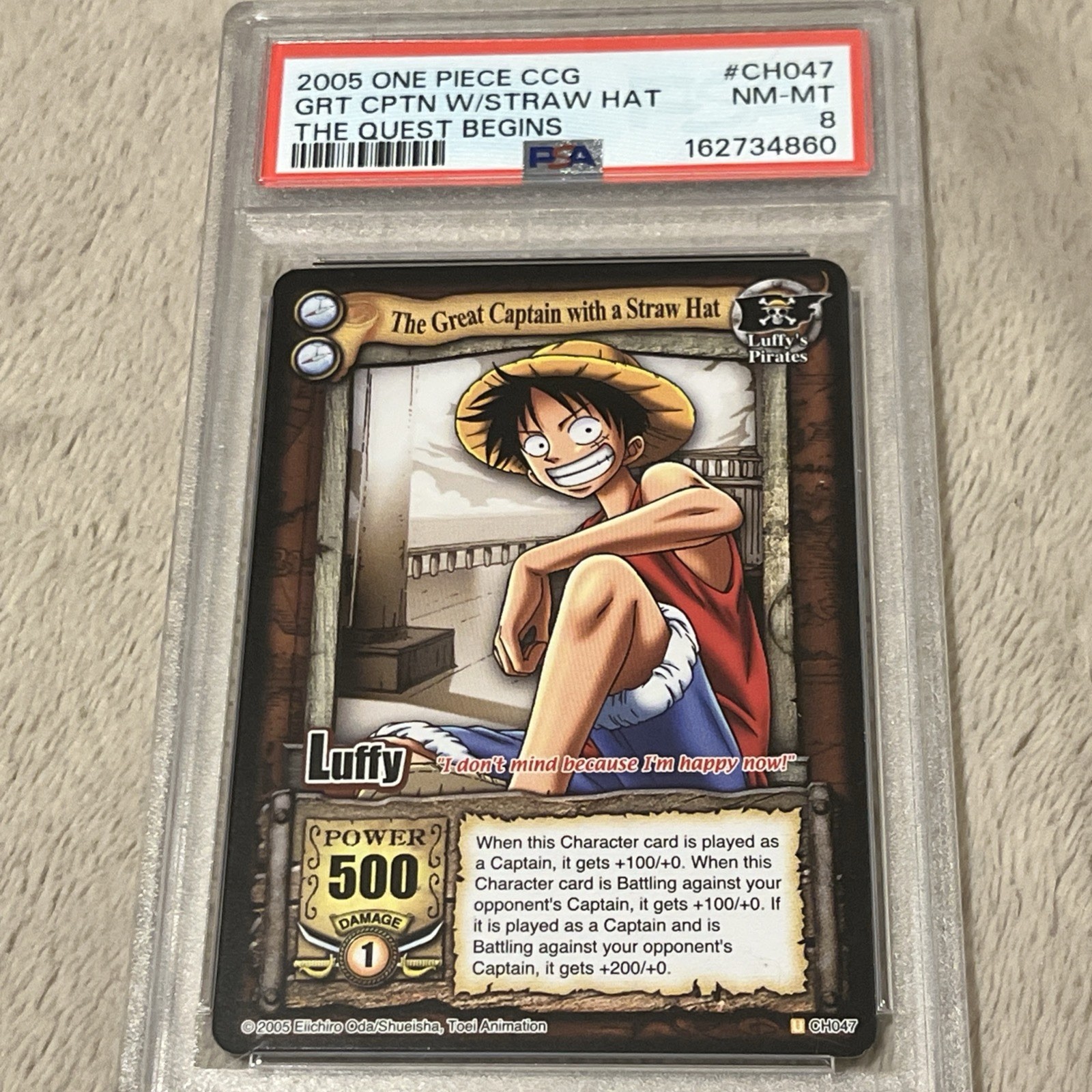2005 One Piece: Il grande capitano con cappello di paglia: inizia la ricerca: PSA 8