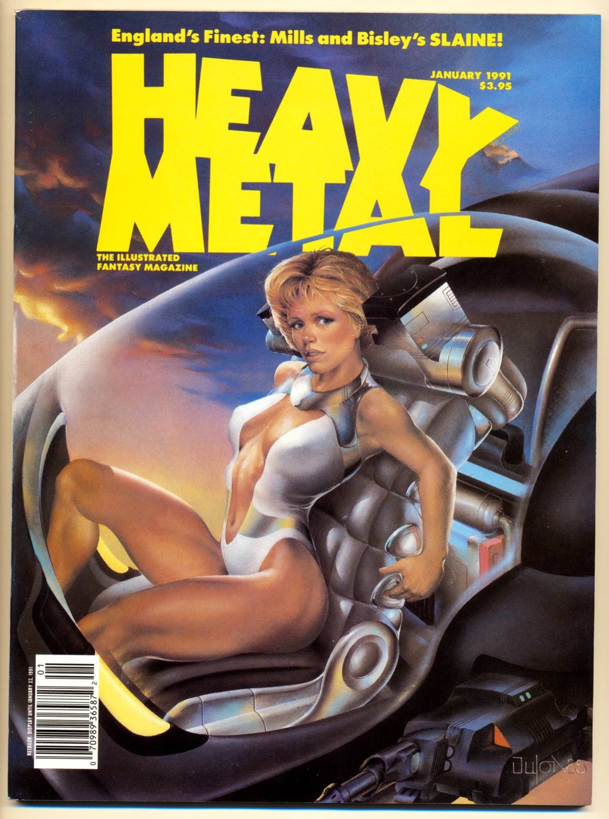 Rivista Heavy Metal 1991-01 F, Gennaio 1991 Edicola