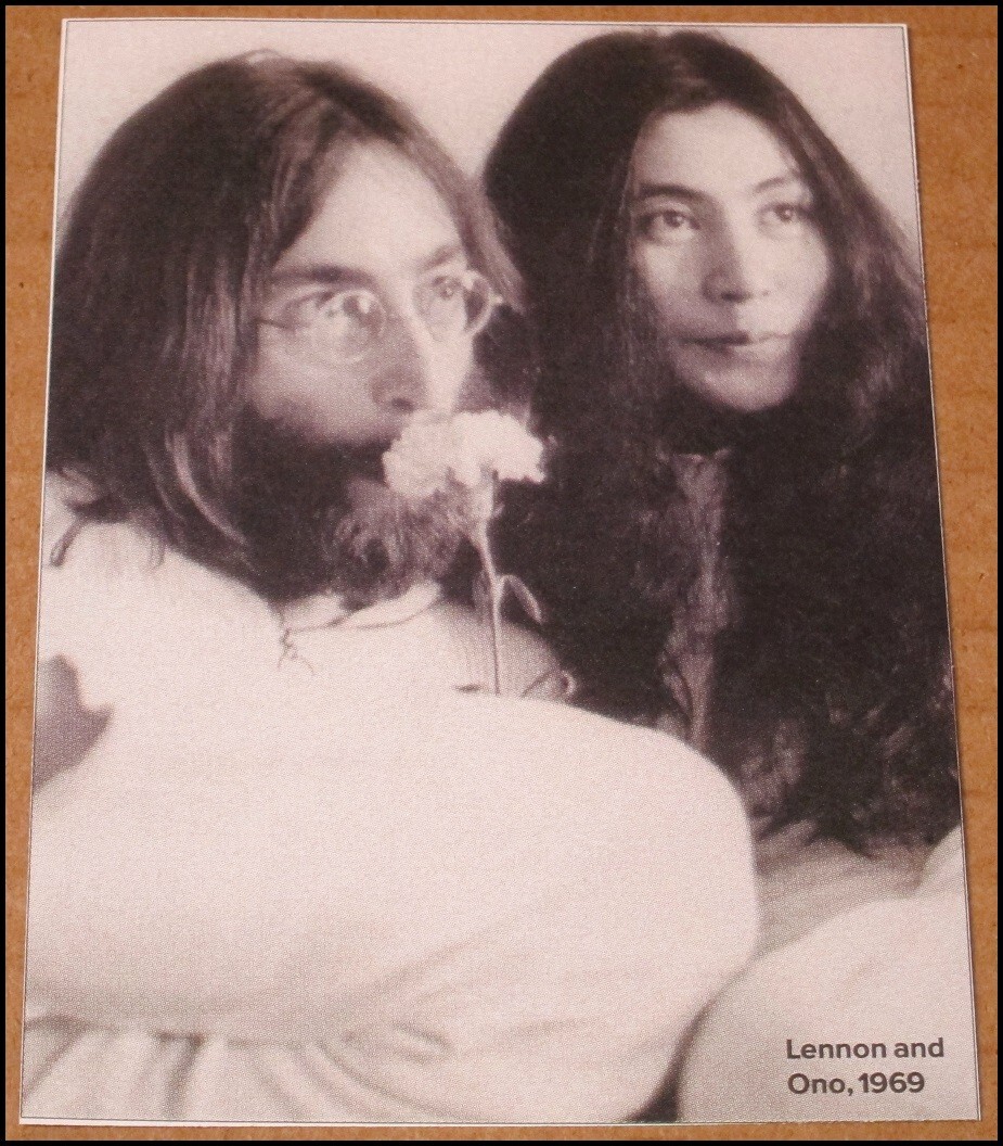 2003 John Lennon & Yoko Ono in 1969 RS Magazine Clipping 3.25"x4.5" The Beatles