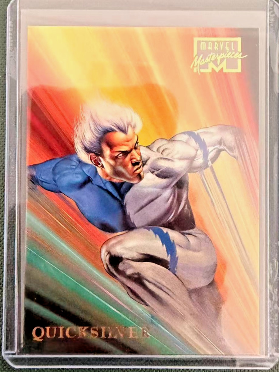 1996 Marvel Masterpieces Quicksilver #37 Pietro Maximoff X-Men SkyBox Card