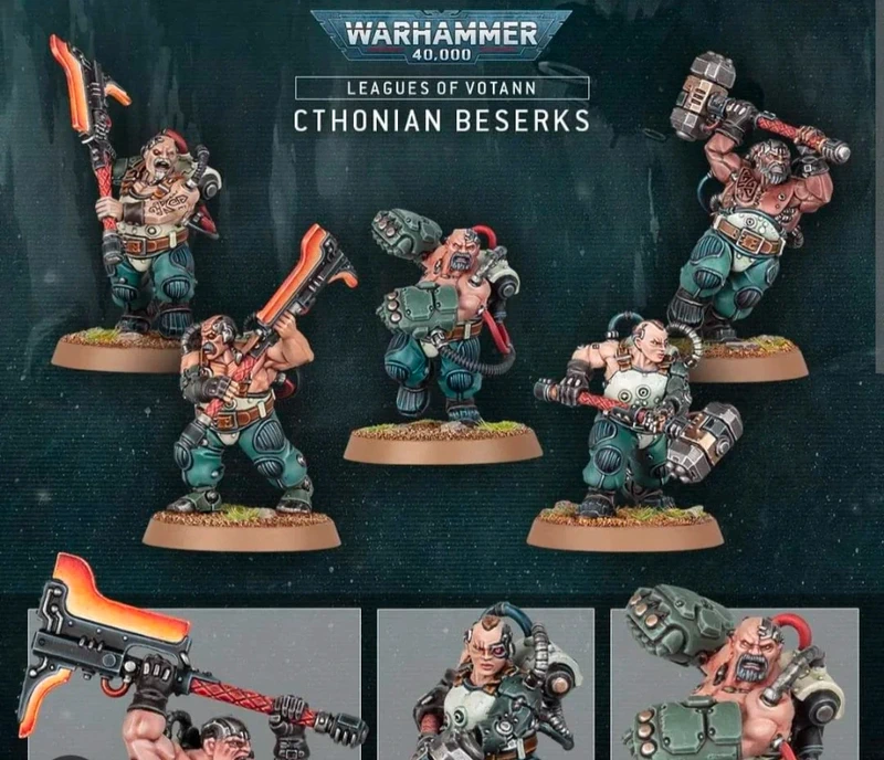 Cthonian Beserks - Leagues of Votann (Mai assemblati)
