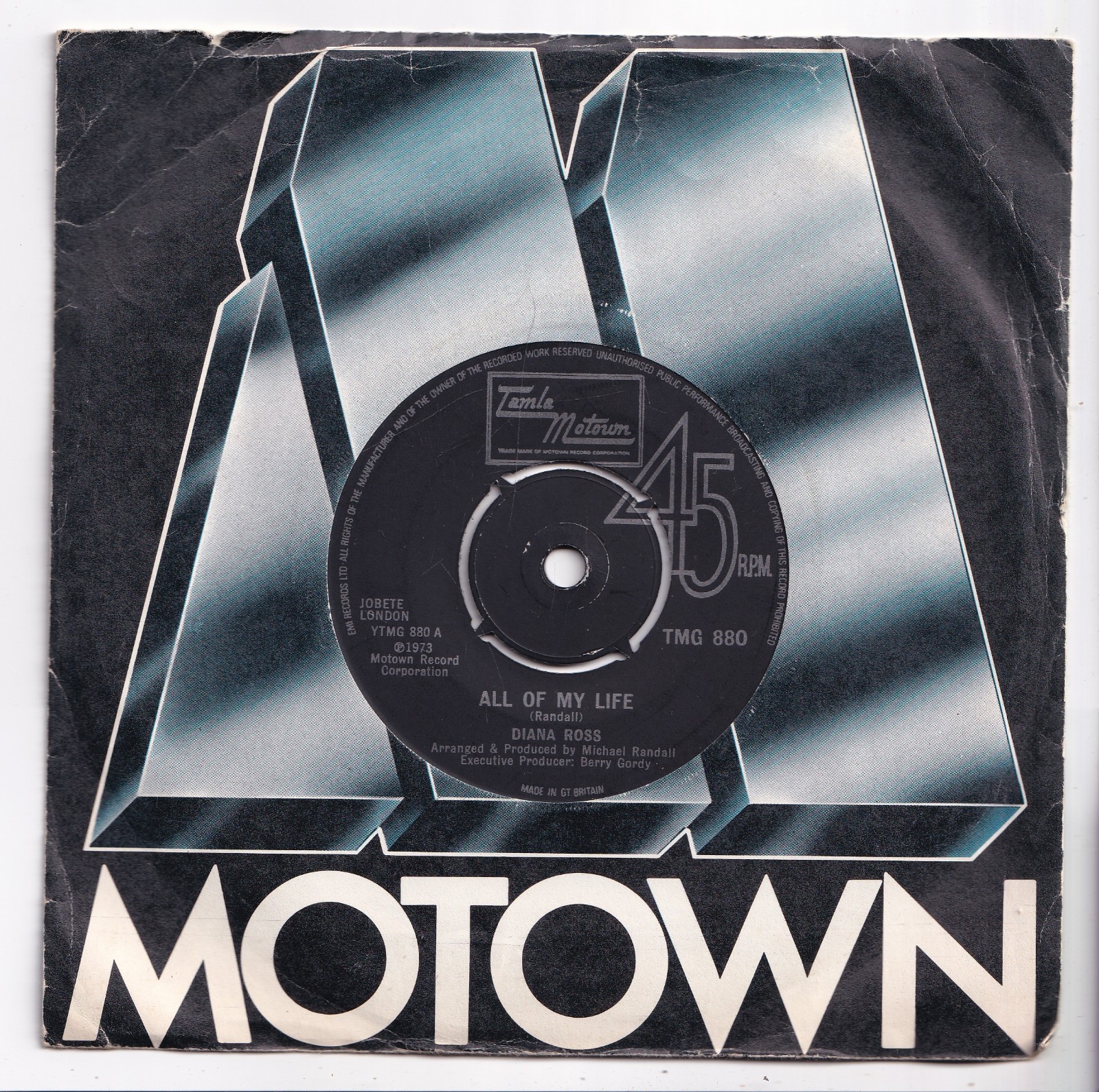 (AV507) Diana Ross, All Of My Life - 1973 - 7 inch vinyl