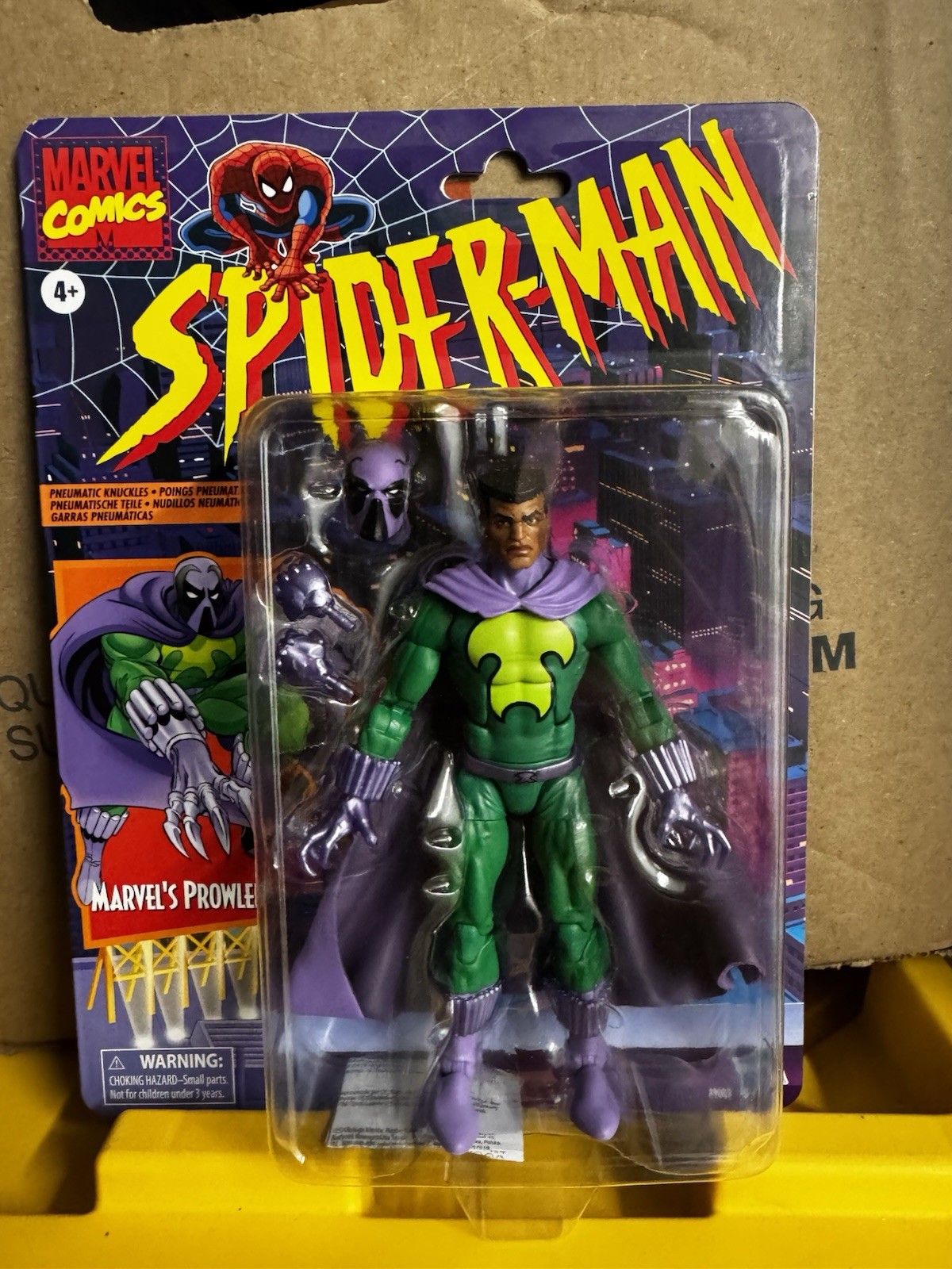 Marvel Legends Series Marvel’s Prowler Esclusiva Carta Retro Spider-Man