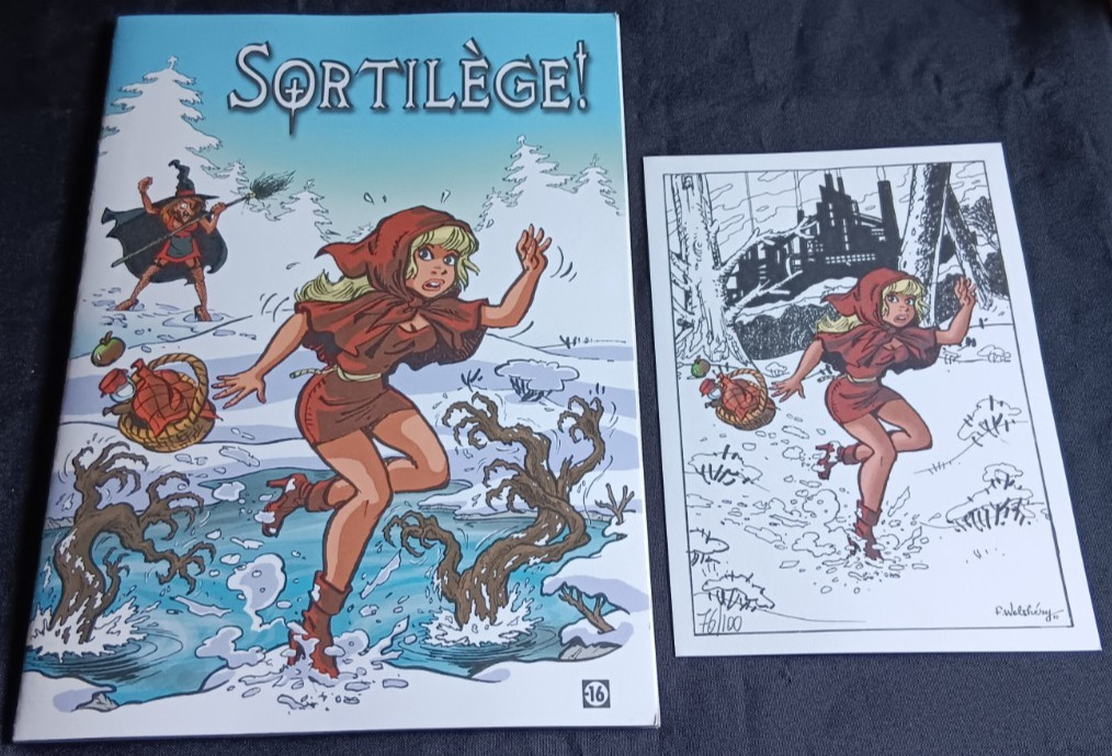 Walthéry-Sortilège 1 - Numéroté, signé + Ex - Libris (100 exempl) + justificatif