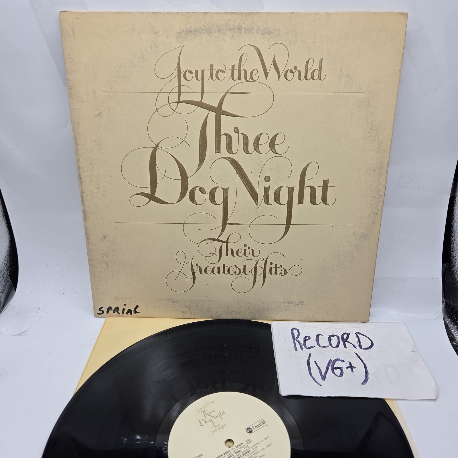 Three Dog Night Joy to the World Their Greatest Hits Vinyl LP Dunhill Record VG+