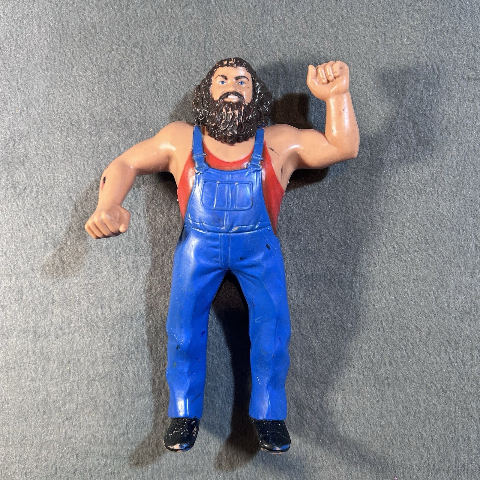 Modellino vintage 1984 LJN WWF Hillbilly Jim Wrestling Superstars 8" WWE