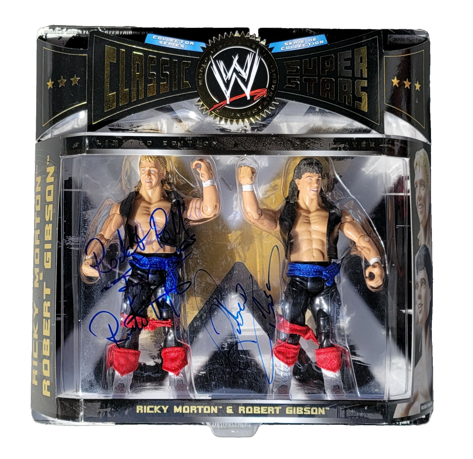 wwe wwf ljn classic firmato rock n roll express ricky morton & robert gibson