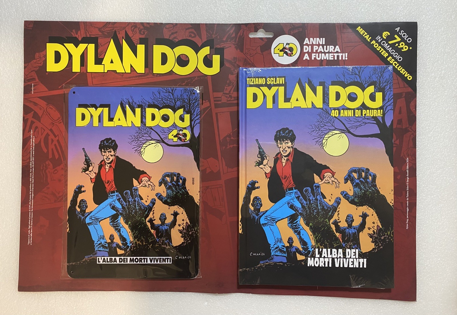 Dylan Dog: 40 Anni di Paura! + Metal Poster - L'Alba dei Morti Viventi 2026