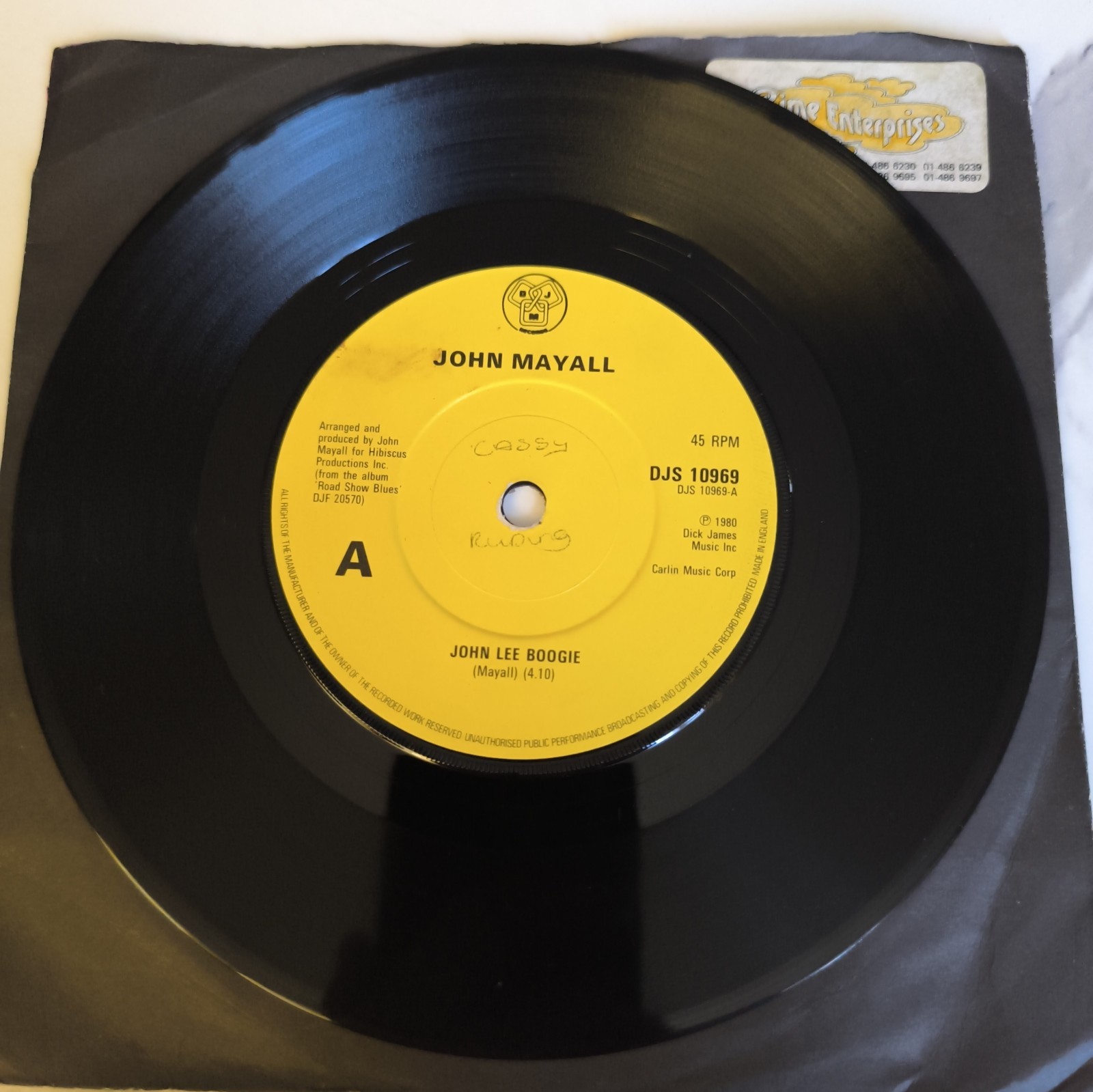 1980 John Mayall E.P 7" Record Vinyl Single DJS10969