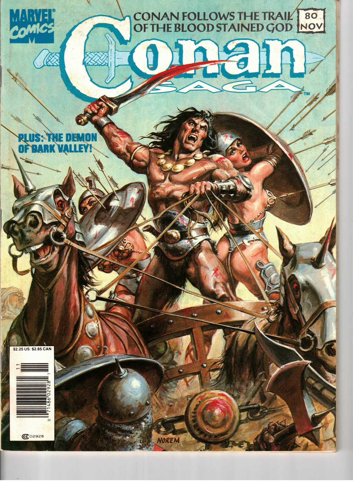 1993 Marvel The Conan Saga #80