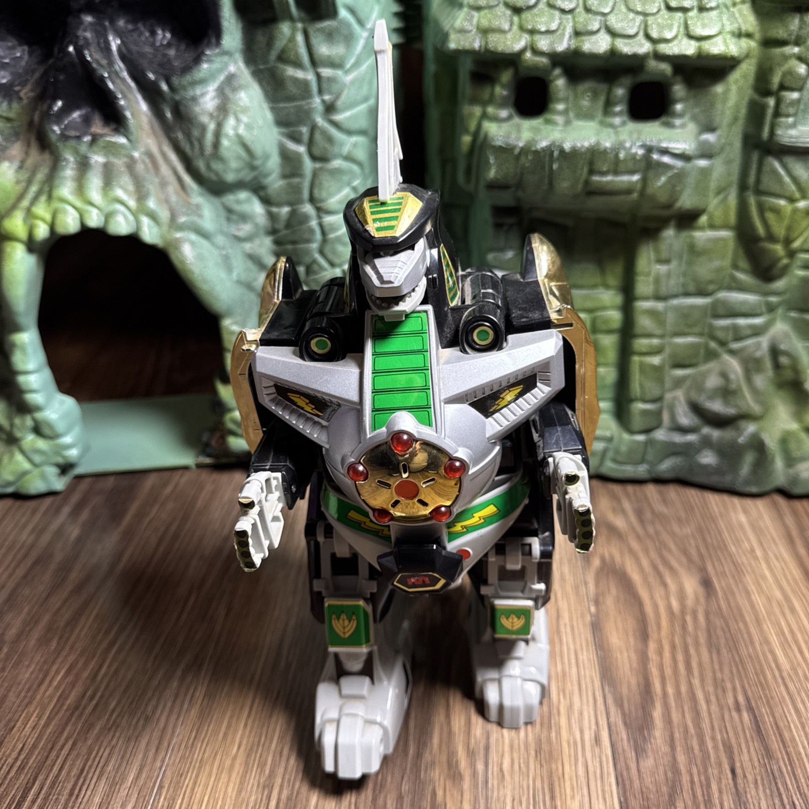 BANDAI VTG 1993 MIGHTY MORPHIN POWER RANGERS DRAGONZORD 9" COMBINER ROBOT WORKS