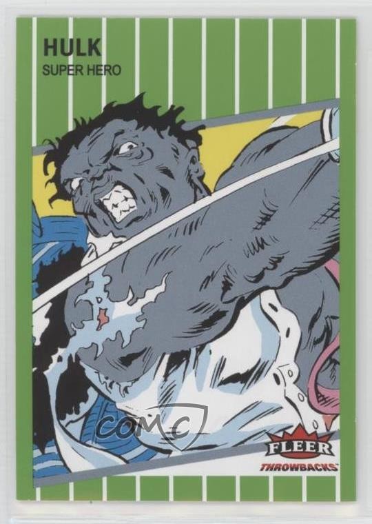 2023 Fleer Throwbacks '89 Marvel Edition Green 63/89 Hulk #23 0bf7
