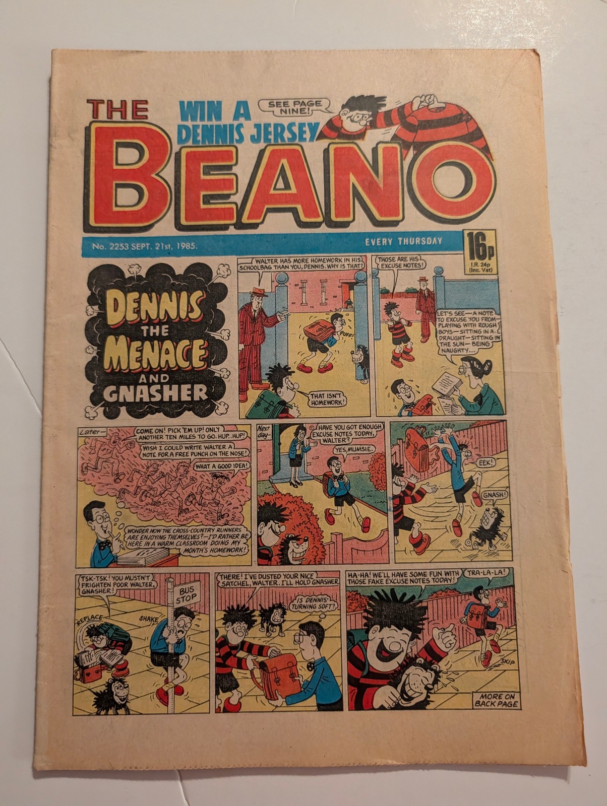 Beano Comic No 2253, September 21st 1985.