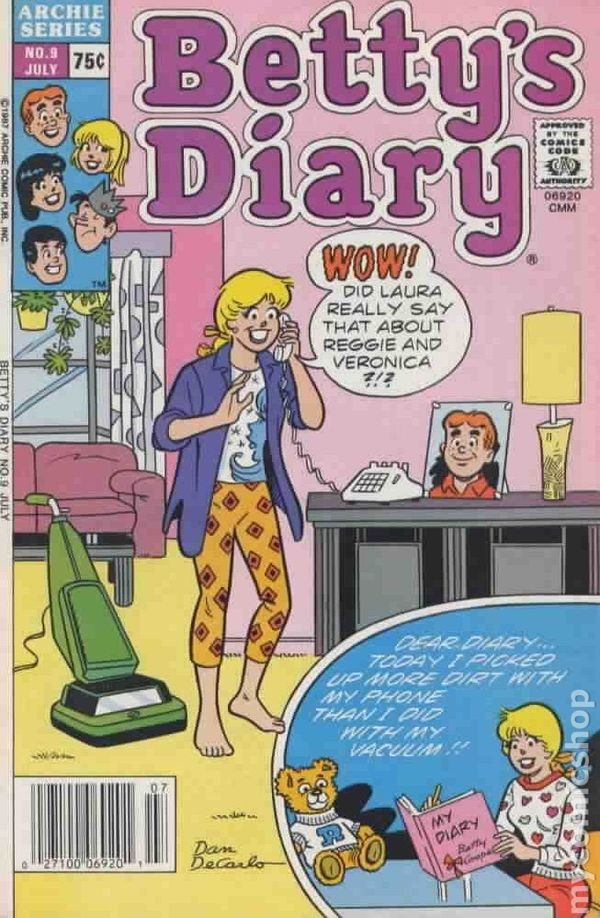 Diario di Betty #9 FN 1987 Immagine Stock