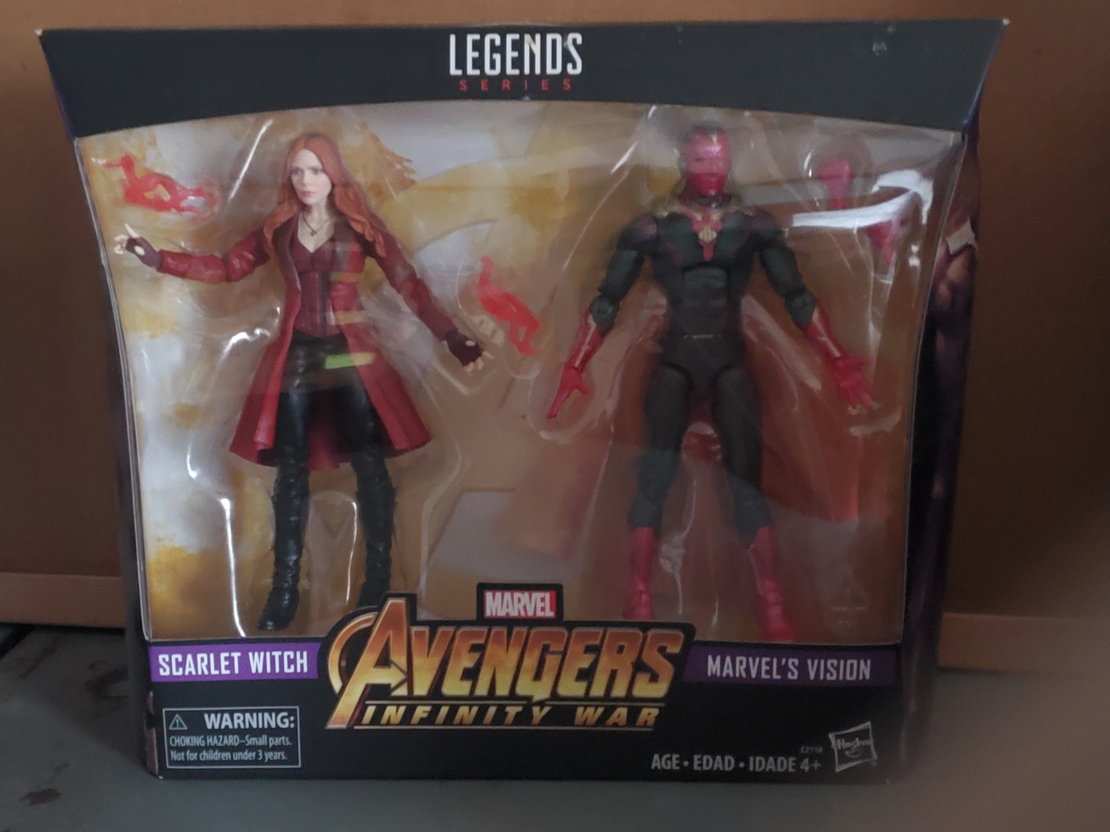 Marvel Legends Avengers Infinity War Scarlet Witch & Vision 6” Figure 2 Pack TRU