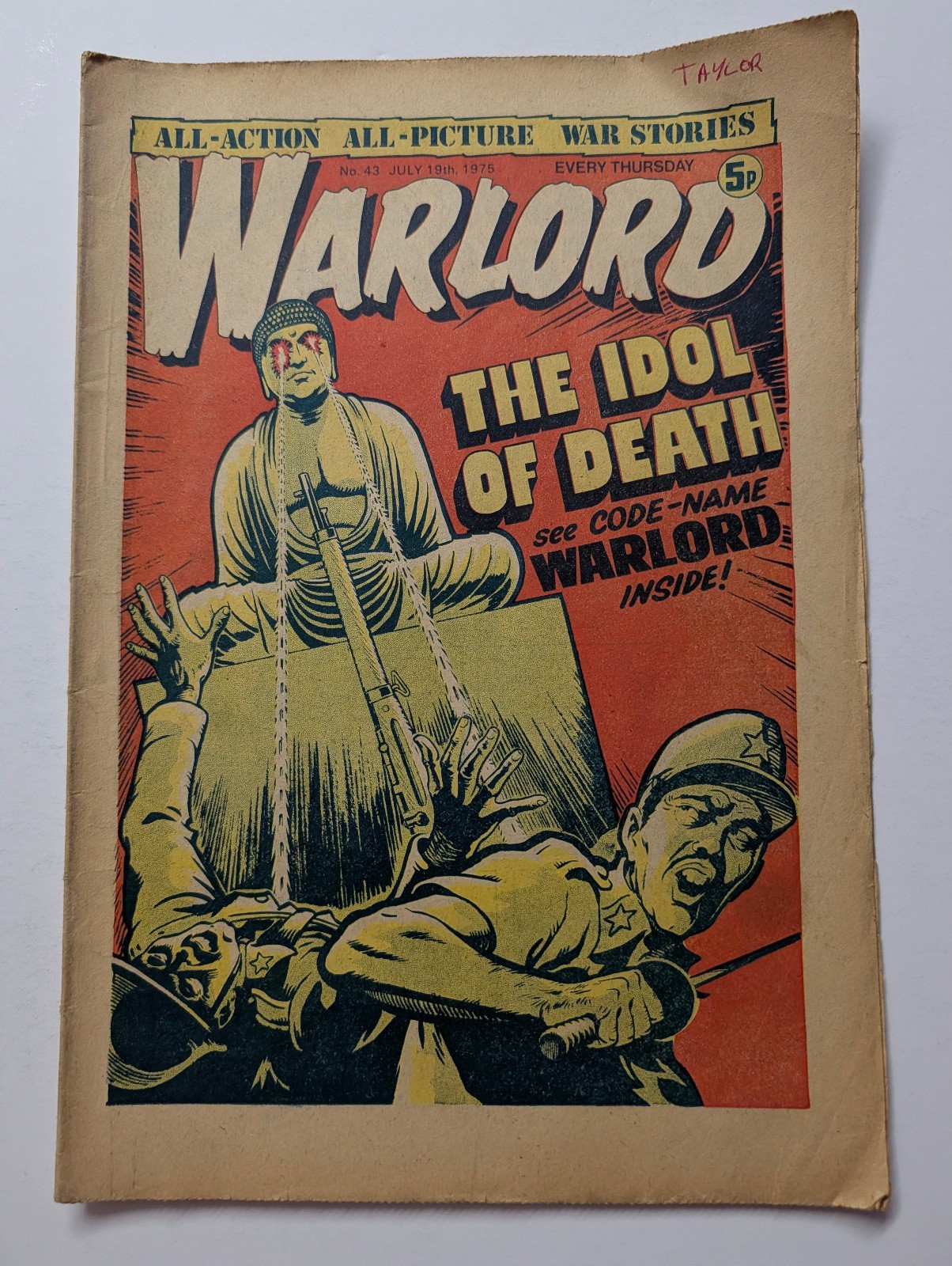 Warlord Comic No 43, July 19th 1975