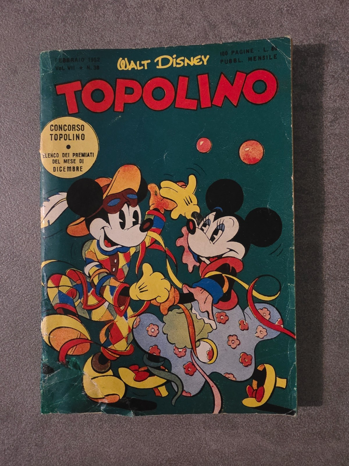 Topolino libretto n. 38 originale 1951